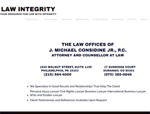 Tablet Screenshot of lawintegrity.com